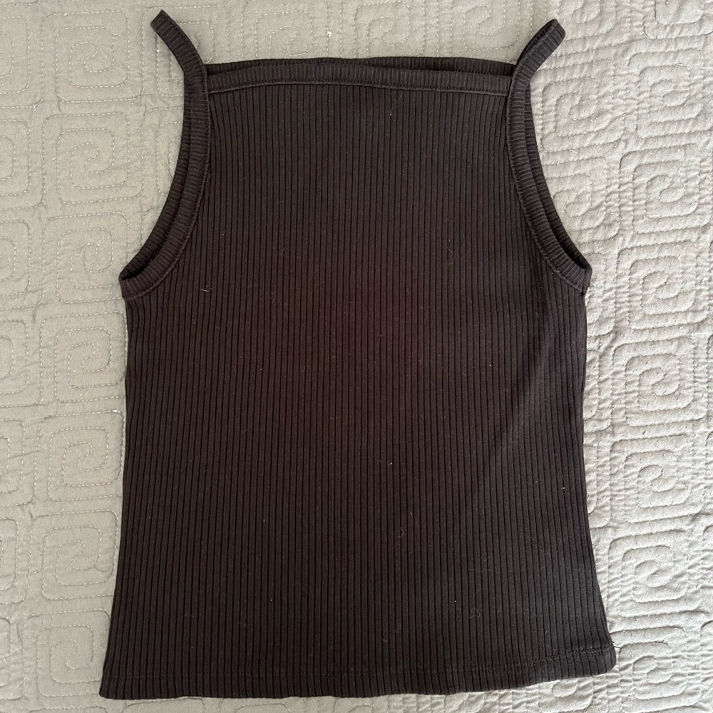 Old Navy Black Ribbed Tank Top
